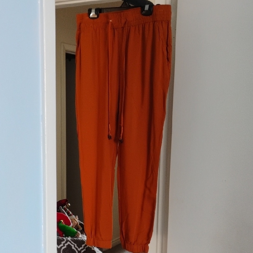 Orange Jogger Pants